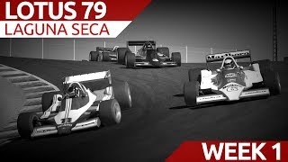 iRacing new season! Lotus 79 - Laguna Seca