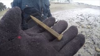 Beach Metal Detecting The Prez gets a Ring Roger gets a Ship spike and I get silver!