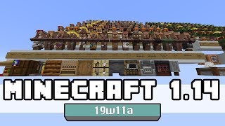 Minecraft 1.14 – Snapshot 19w11a – Cambios en aldeas y aldeanos y más