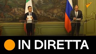 Di Maio-Lavrov, conferenza stampa congiunta