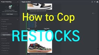 HOW TO COP HYPED SHOE AND BOT RESTOCKS
