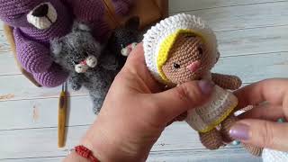 #наталивяжит #вязаныеигрушки #.Небольшой Влог, ёжики, котики и другие игрушки.