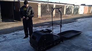 motokoer-Fisher-Est мотобуксировщик погрузка в авто, в одно лицо