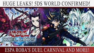 [Yu-Gi-Oh! Duel Links] HUGE LEAKS! 5D'S WORLD CONFIRMED! INSANE ESPA ROBA TEAM EVENT DETAILS & MORE!