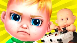 Крошка BABY Пупс Антоша и ПАПА играют в Игра как Видео для детей
