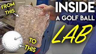 Inside a GOLF BALL LAB! How they make golf balls