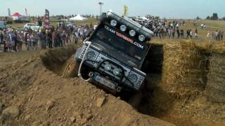 4x4 patrol, suzuki, terrano, toyota et defender dans dévers à la servavillaise 2010