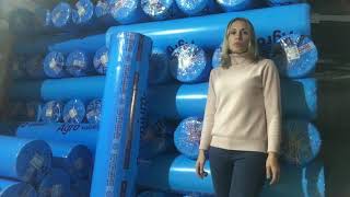 АГРОВОЛОКНО Р-30 ширина 6,35 м и длина 100м  - размер рулона, видео обзор , пример.