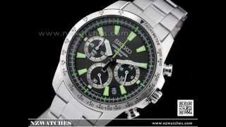 SEIKO Black Dial 100M Chronograph Watch SSB027P1, SSB027