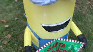 New for 2019 5 foot minion Christmas inflatable decoration
