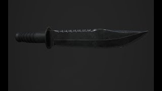 Knife:Cinema 4D Modeling and  UV part 1
