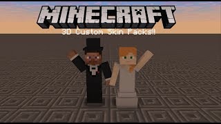 NO LONGER WORKING!! Minecraft PE Better Together - How to make 3D custom skin packs!