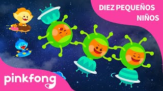 Diez Pequeños Aliens | Aprende los Números con Diez Pequeños Niños | Pinkfong Canciones Infantiles