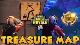 Fortnite season 4 Week 5 treasure map location " Found In Greasy Grove"