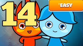 LuckyBoy And PrettyGirl Crystal Temple Maze Easy Mode Level 14