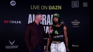 Demetrius Andrade's Frustrated Reaction To Liam Williams' Antics