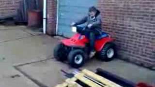 Quad bike faceplant