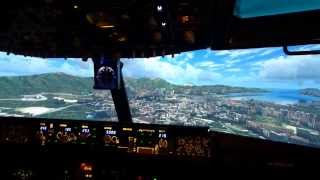 Approach Kai Tak / Hongkong/ b737-800NG Homecockpit/ Prepar3d V2 / FullHD