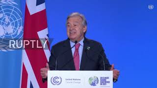 UK: "We are digging our own graves" – UN's Guterres addresses leaders at COP26