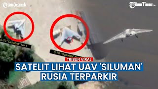 Dua Prototipe UAV Okhotnik Rusia Terlihat di Citra Satelit