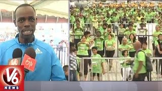 Hyderabad Runners Organizers Conducts Airtel Marathon Begins At Secunderabad | V6 News