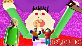 ESCAPE UNCLE JOE'S HOUSE OBBY AS BALDI WITH FANS (ft. PLAYTIME, BULLY, & SPONGEBOB) | Roblox