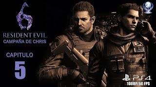 Resident Evil 6 (Gameplay en Español, Ps4, 1080P/60Fps) Campaña Chris Capitulo 5