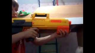 обзор бластера NERF DEPLOY cs-6 на русском!