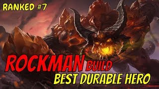 Rockman | Ranked #7 | Best Durable Hero | Heroes Evolved Build