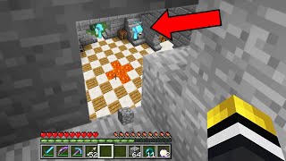 I dug into an old school Minecraft base & decided to invisible troll the owner