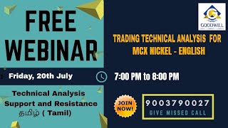 MCX NICKEL TRADING TECHNICAL ANALYSIS JULY 20 2018 IN ENGLISH CHENNAI TAMIL NADU INDIA