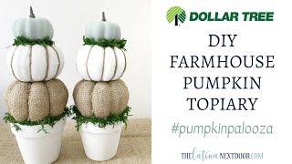 PUMPKIN PALOOZA 2018 | $5 PUMPKIN DIY | DIY Farmhouse Fall Topiary