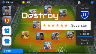 Best Team Best Technique Destroy SUPERSTAR in PES 2019 Mobile