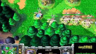 【皇冠之花式秀】魔兽争霸xiaoy解说TH000 vs ShrieK TR