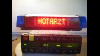 Hella RTK6 Notarzt Balken mit eigenen Matrix Texten (Sprachcodierung 12/13)