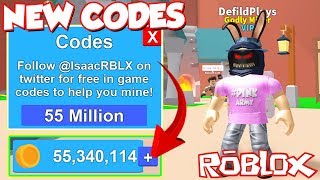 (Code) ALL WORKING SECRET TWITTER MONEY CODES IN Roblox Mining Simulator! *FREE ITEMS AND MONEY!*