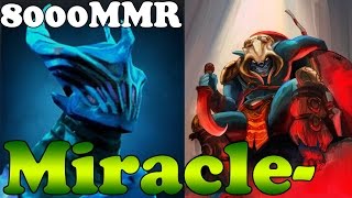 Dota 2 - Miracle- 8000MMR Plays Huskar and Razor - Ranked Match Gameplay