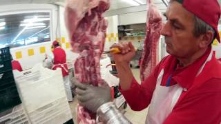 разделка на части Свиной полутуши\cutting of porcine carcass