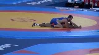 Burroughs (USA) v Tsargush (RUS); 2012 Olympics 74kg Semifinal
