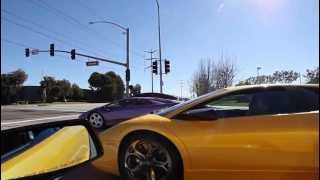 Quốc Cường Gia Lai cùng bạn chạy  Lamborghini Murciélago LP640-4 trên đất Mỹ.181mph