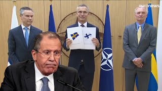 Лавров РЫДАЛ! Столтенберг принял заявки Швеции и Финляндии на членство в НАТО