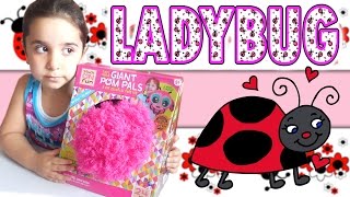 Лейла сама делает божью коровку. DIY Let's make ladybug with Leyla