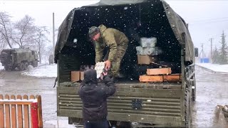 Доставка гуманитарной помощи в Изюмский район Харьковской области