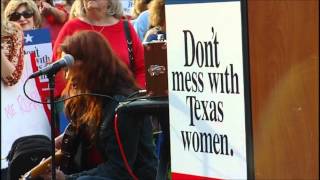 "Money in the Game" -- Carolyn Wonderland t the Don't Mess With Texas Women Rally, Austin, TX