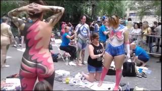 Amazing world 15 best Bodypainting , New York, Annual Body Painting Festival