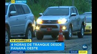 Tvn moradores de Arraijan realizan protesta