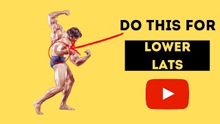 How To Target Lower Lats (Arnolds old school method)