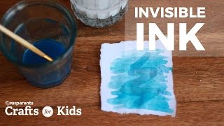 Invisible Ink | PBS Parents | Crafts for Kids