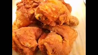 Cara mudah nak buat ayam goreng rangup guna tepung gandum biasa. (Tanpa guna telur)