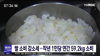 쌀 소비 감소 추세 계속 / 안동MBC